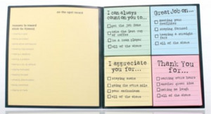 Sample Recognition Sticky Notes used for Day-to-Day Recognition