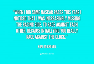 Quotes About NASCAR Racing