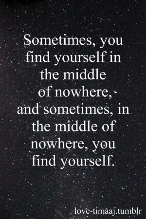 find yourself So much truth.