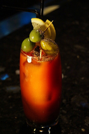 Happy Halloween Bloody Mary Cocktail