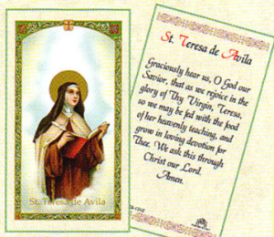 St. Teresa of Avila Bookmark Holy Card (800-312) - 10 pack (