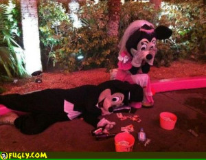 Mickey And Minnie Wedding Party