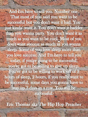 Eric Thomas aka The Hip Hop Preacher