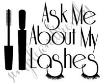 Ask Me About My Lashes Car Decal - Younique Demonstrator Inspired ...