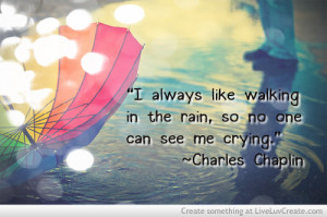cute, in the rain, pretty, quote, quotes, rain sad
