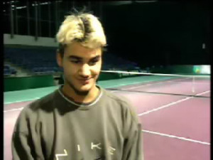 Roger with Blonde Spikey Hair