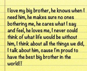 love my big brotherBrother Angels, Big Brothers