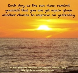 Sunset each new day quote