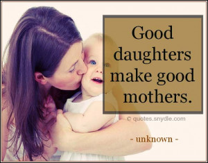 Mother Daughter Quotes with Image
