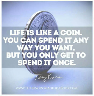 ... Quote by Tony Evans, Kingdom Agenda, TonyEvans.org, pinned from