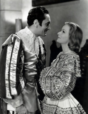 Greta Garbo with John Gilbert in “Queen Christina” (1933)