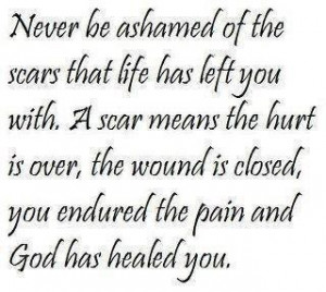 God has healed your pain