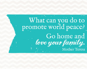 Sunday Encouragement: World Peace {10.26.14}