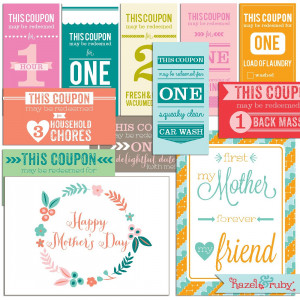 Coupons & Cards for Mom - FREE Printable