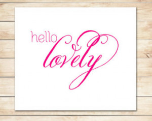 Hello Lovely Card - Friend, Girlfri end, Sweet Card ...