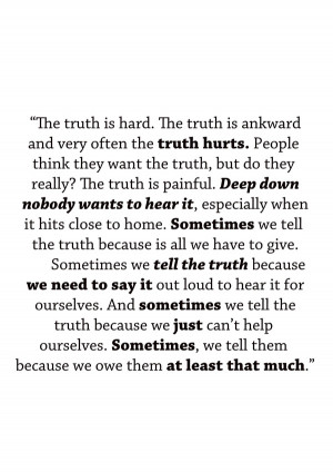 ... about lies is a zine based in a quote in the TV series Grey's Anatomy