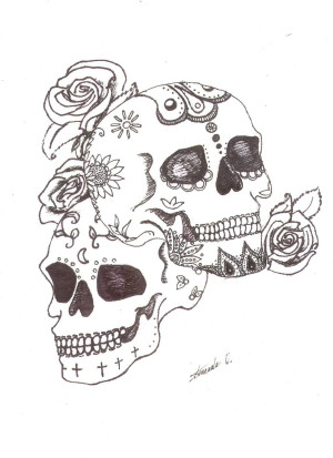 Candy Skulls by amanda-zilla