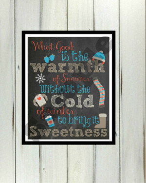 Winter Quote Cold Weather Saying Chalkboard Christmas Holiday Digital ...
