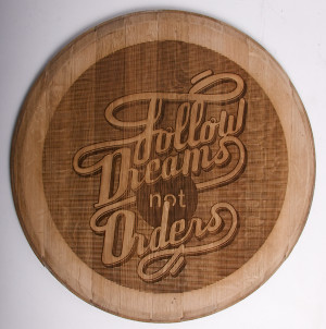 ... into Wall Hanging Cheeseboards with Custom Engraved Type Treatments