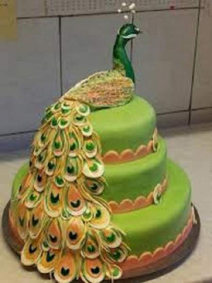 کیک های تولد مدل طاووس +تصاویر