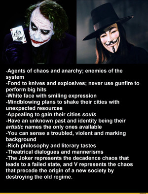 Agents of chaos and anarchy; enemies of the system-Fond to knives ...