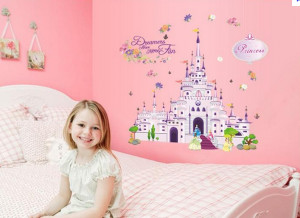 Adhésif / Stickers muraux chateau princesse enfant Fille ...