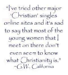 ve tried other major Christian singles online sites and it's sad to ...
