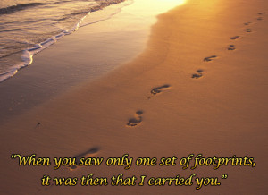 Footprints In The Sand eCard