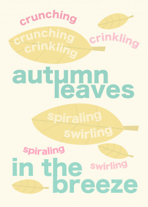 Free printable autumn quote wall art: fall nursery rhyme ...
