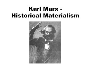 Karl Marx and Historical Materialism