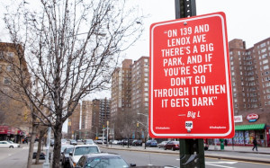 RAP QUOTES” Signs on Original Locations in New York by Jay Shells ...