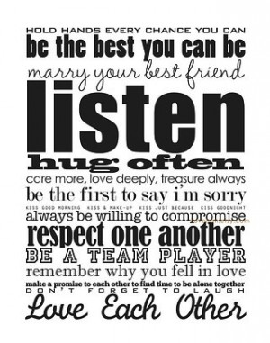 happy marriage tips typography