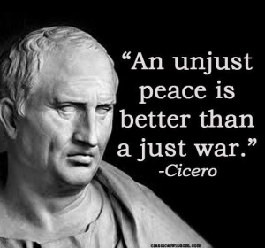 read some Cicero on my own because the philosophy class I took didn ...