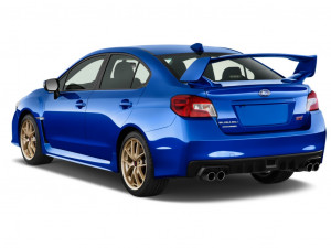 2015 Subaru WRX STI 4-door Sedan Angular Rear Exterior View