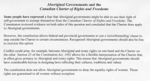 ... sources of the right of self-government apply to Aboriginal peoples