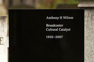 Peter Saville and Ben Kelly Design Tony Wilson s Headstone