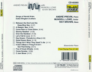 Andre Previn, Mundell Lowe & Ray Brown • Uptown