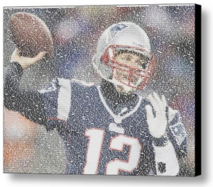 New England Patriots Tom Brady Quotes Mosaic INCREDIBLE