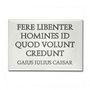 Atheism Gifts > Atheism Magnets > Julius Caesar Quote Rectangle Magnet