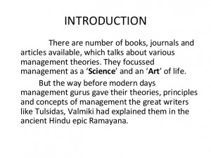 Application of ramayana to management principles