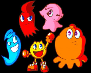 Pac Man Ghosts Characters