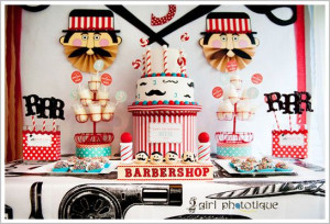 ... Barbershop Birthday Party- ideas for my panda's 2nd birthday