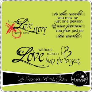 Love Quotes Word Art - $1.99 : As You Wish Designs, Digital ...