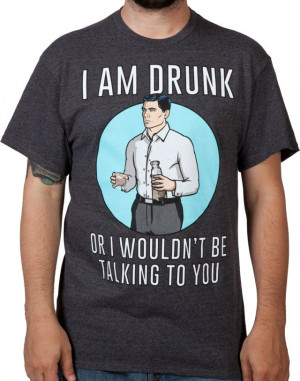 archer t shirt this archer shirt shows an image of sterling archer ...