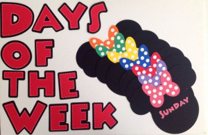 Mouse Days of the Week Chart: Mickey Mouse Classroom Theme, Preschool ...