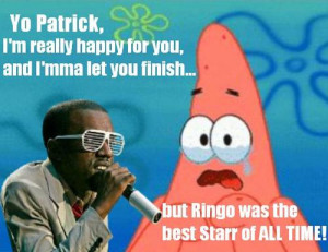 Aww.. Kanye West made Patrick cry. >.