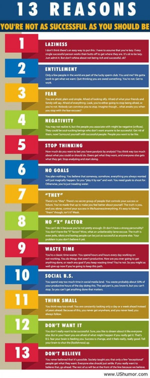 13 reasons why you are not that successful… US Humor - Funny pict...