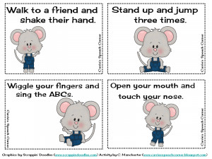 The Mouse Gets the Cheese: A Following Directions Game