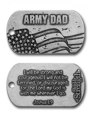 army dad dog tag necklace