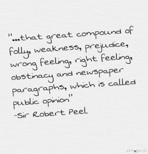 Robert Peel quote